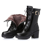 Nathalie Corbin | Leather Combat Boots For Women