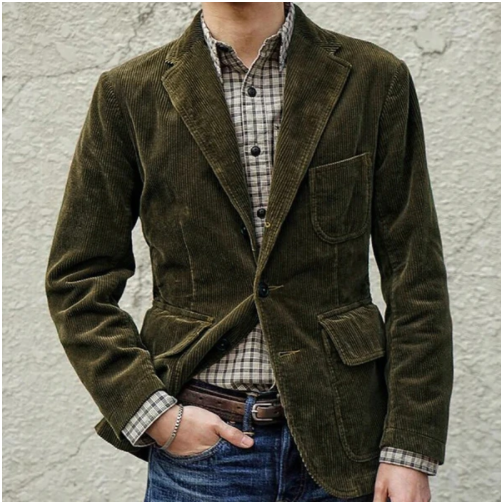 Jace Rushcroft | Corduroy Patch Pocket Blazer For Men