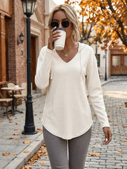 Naomi Verlaine | Relaxed V-Neck Hoodie For Women