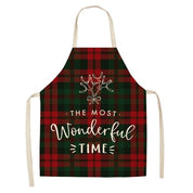 Marguerite Duvernay | Linen Look Christmas Apron With Festive Print