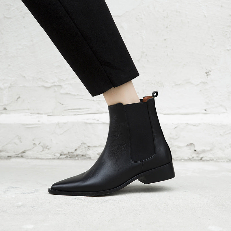 Fleur Descamps | Snake Print Chelsea Boots For Women