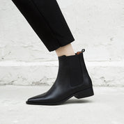 Fleur Descamps | Snake Print Chelsea Boots For Women