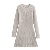 Emmeline Voss | Ribbed Knit Mini Dress For Women