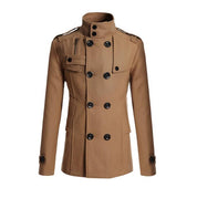 Gus Northstone | Double-Breasted Wool-Look Peacoat For Men