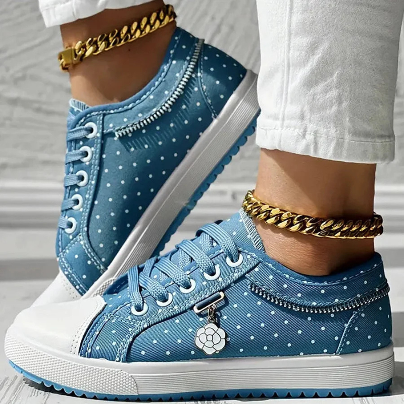 Frederica Wentworth | Orthopedic Lace-Up Sneakers in Blue