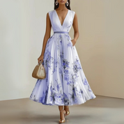 Eleonore Vanthorpe | Flowy Sleeveless Floral Maxi Dress