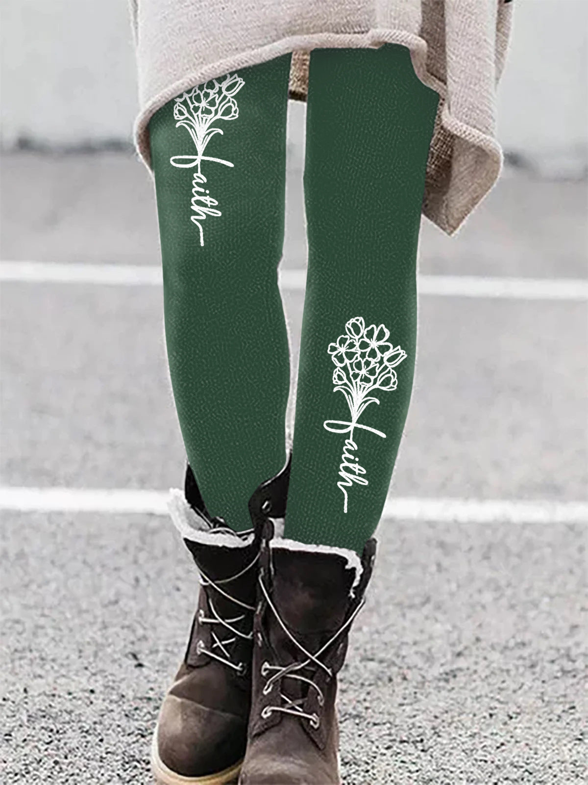 Selene Vasari | Cat Print Leggings For Women