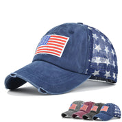 Beatrice Fontaine | Distressed American Flag Veterans Day Baseball Cap Unisex