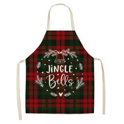 Marguerite Duvernay | Linen Look Christmas Apron With Festive Print