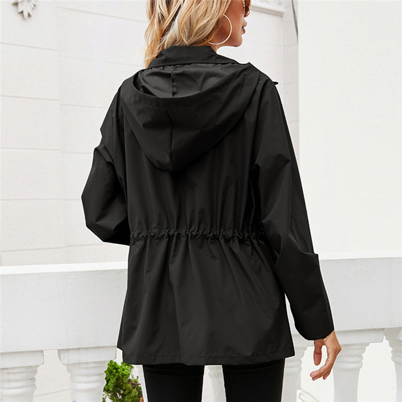 Claudette Beausoleil | Hooded Windbreaker Rain Jacket For Women