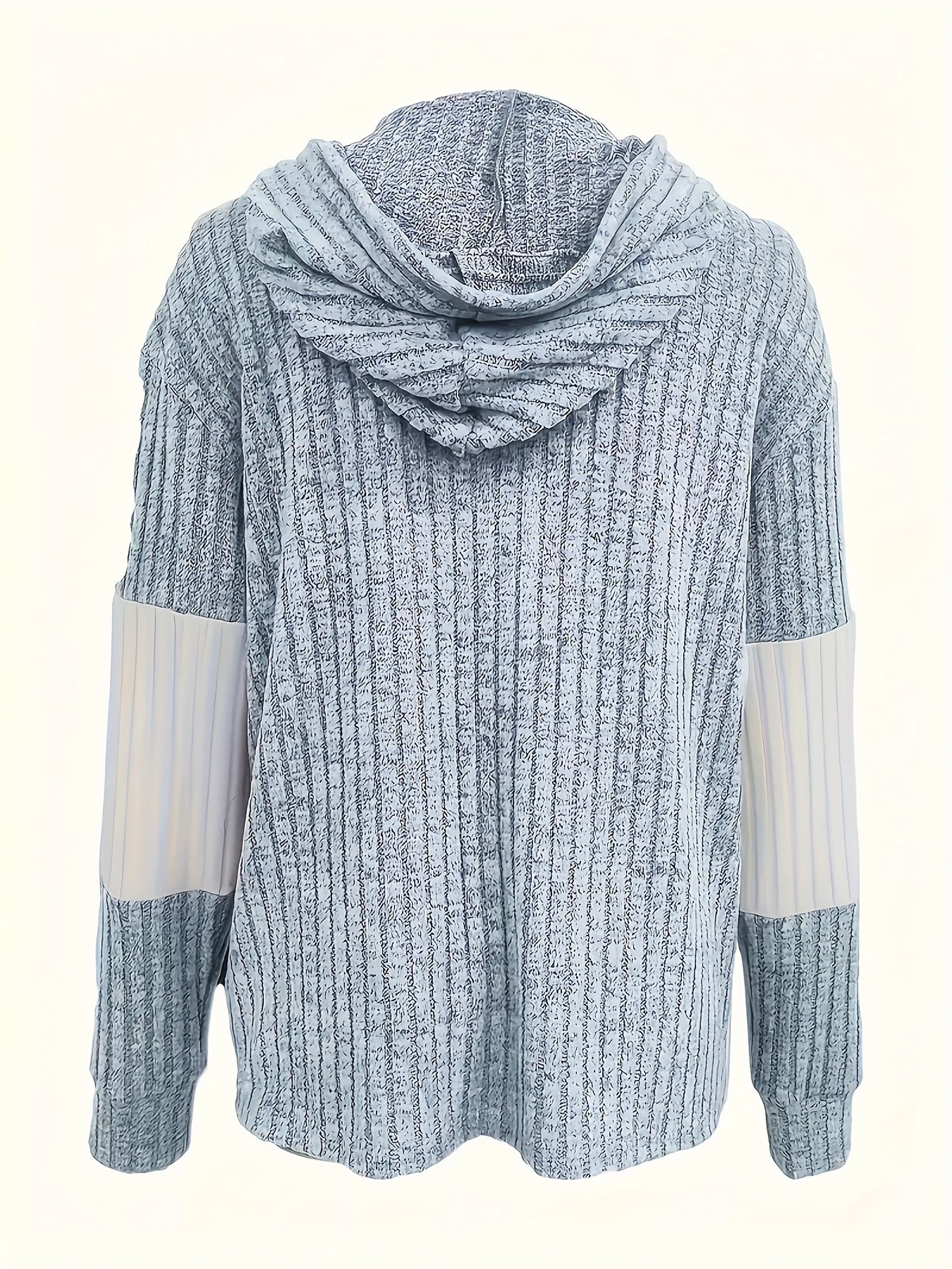 Charlotte Devereaux | Textured Colour-Block Hooded Jacket For Women