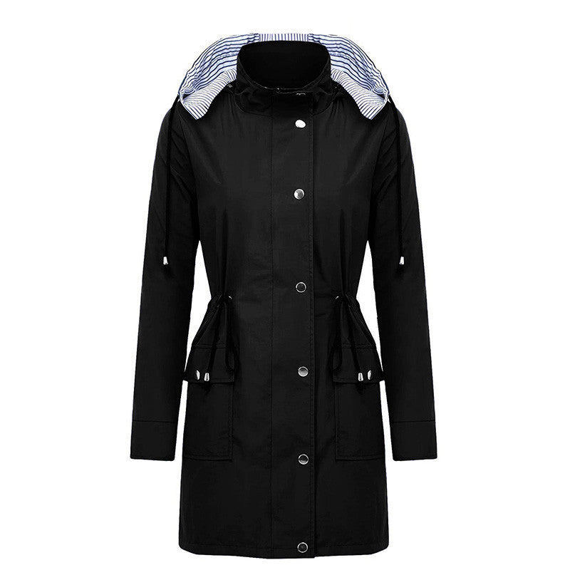 Daphne Winslow | Women's Hooded Windbreaker Raincoat