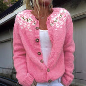 Margherita Solano | Striped Color-Block Knit Cardigan For Women
