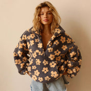 Odette Marchetti | Floral Fleece Sweater For Women