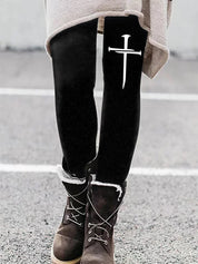 Selene Vasari | Cat Print Leggings For Women