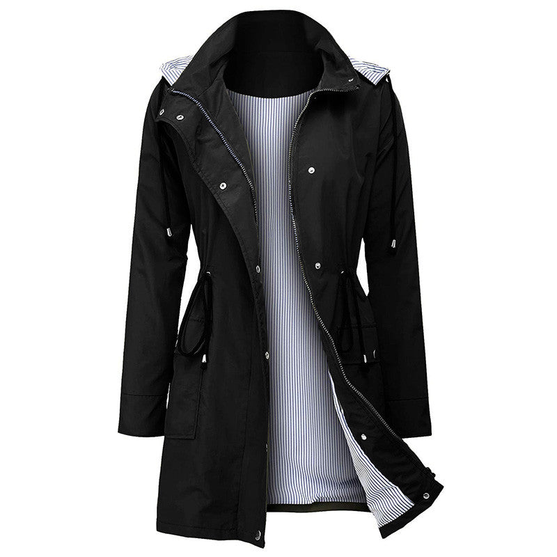 Daphne Winslow | Women's Hooded Windbreaker Raincoat