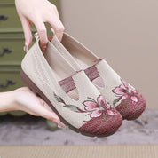 Colette Vasseur | Embroidered Floral Slippers For Women