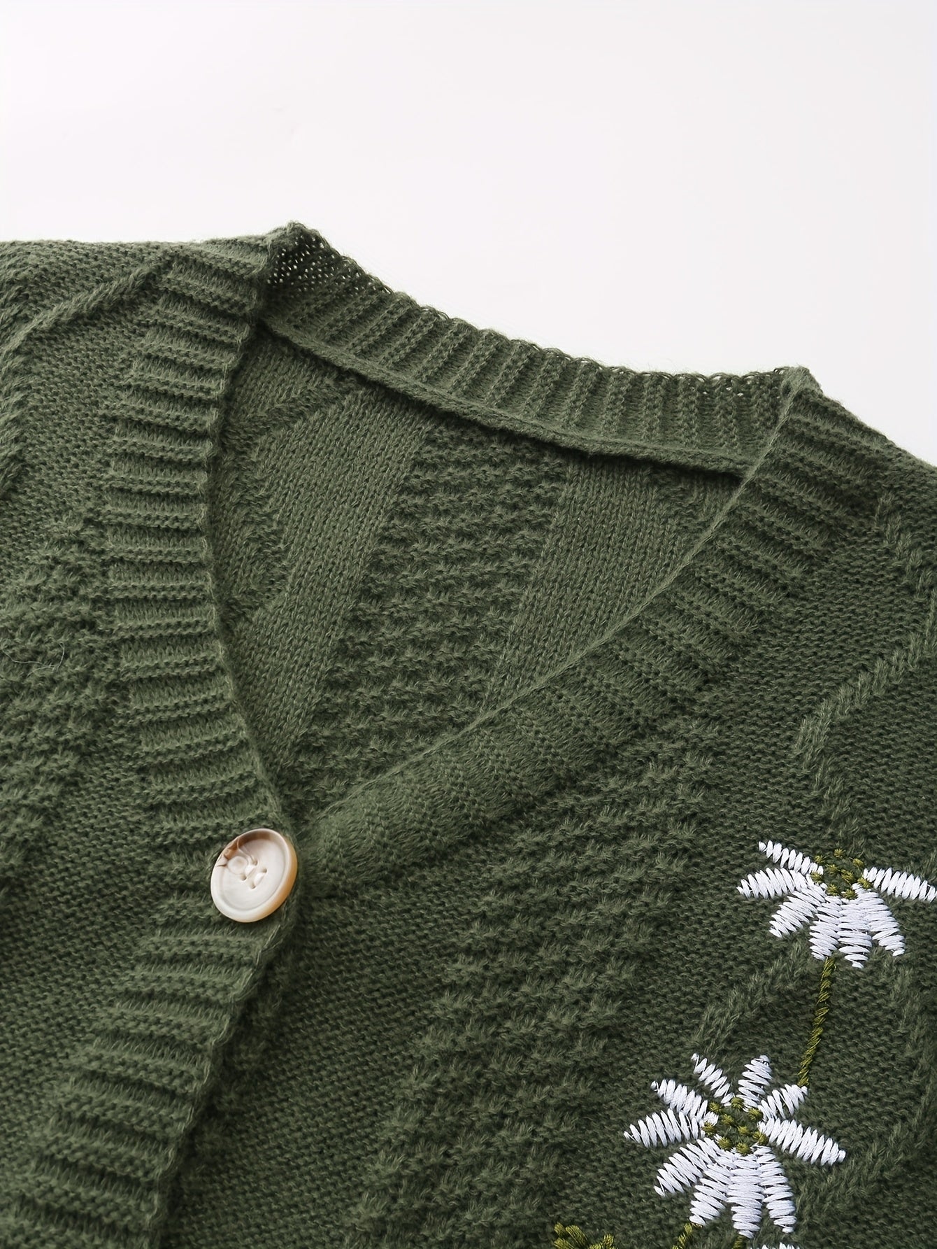 Noémie Lambert | Floral Embroidered Cardigan Sweater For Women