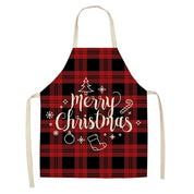 Marguerite Duvernay | Linen Look Christmas Apron With Festive Print