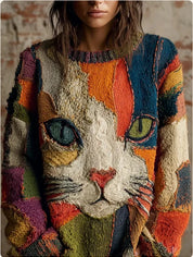 Amandine Charlevoix | Merry Christmas Crew Neck Sweater For Women