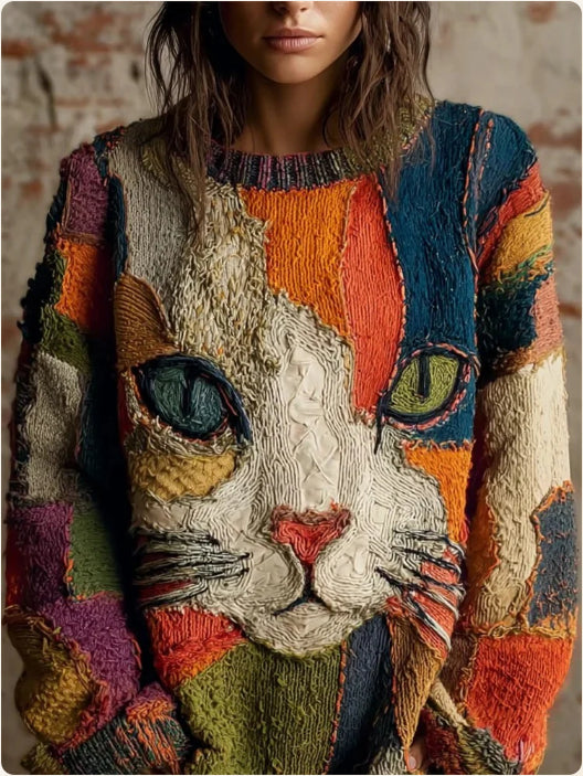 Amandine Charlevoix | Merry Christmas Crew Neck Sweater For Women