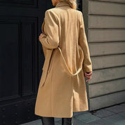 Nadine Cavallo | Belted Wool Trench Coat For Women