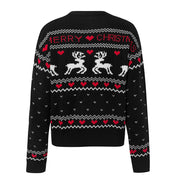 Tinsel | Reindeer Heart Print Christmas Sweater For Women