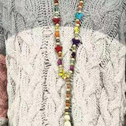 Clémence Delrieu | Colorblock Cable-Knit Hoodie Sweater For Women