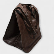 Cordelia Ashworth | Spacious Black Faux Leather Tote Bag