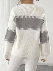 Margaux Thibault | Colour-Block Striped Sweater For Women