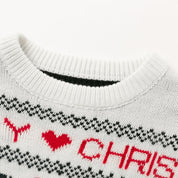 Tinsel | Reindeer Heart Print Christmas Sweater For Women