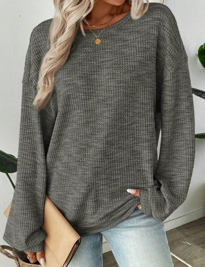 Marisela Thorne | Oversized Round Neck Knit Sweater For Women