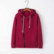 Marielle Fontenot | Diagonal Zip Hoodie For Women