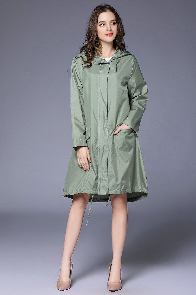 Camille Fonteneau | Hooded Windproof Raincoat For Women