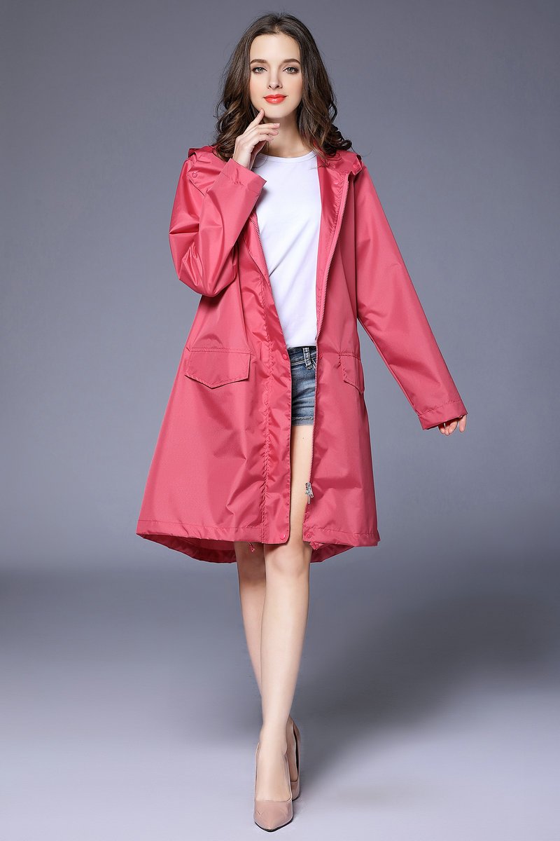 Camille Fonteneau | Hooded Windproof Raincoat For Women