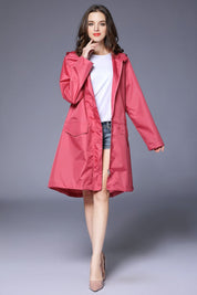 Camille Fonteneau | Hooded Windproof Raincoat For Women