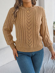 Camilla Winterbourne | Cable-Knit Textured Sweater For Women