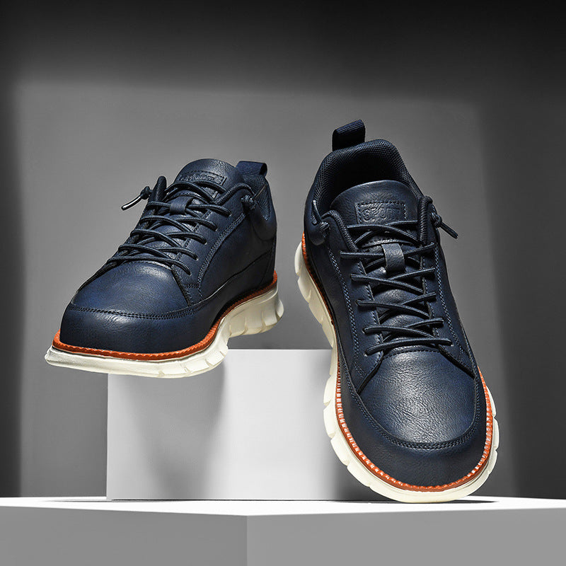 Nash Vercroft | White Lace-Up Casual Sneakers For Men