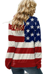 Brooke Hartington | American Flag Hoodie Sweatshirt For Women