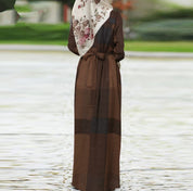 Rosalind Fairmont | Plaid Cotton Linen Maxi Dress For Women