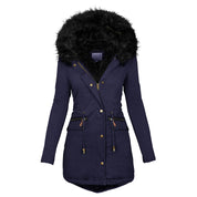 Vivienne Stonecroft | Women's Faux Fur Hooded Parka Winter Coat