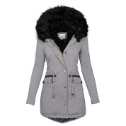 Vivienne Stonecroft | Women's Faux Fur Hooded Parka Winter Coat