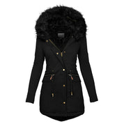 Vivienne Stonecroft | Women's Faux Fur Hooded Parka Winter Coat