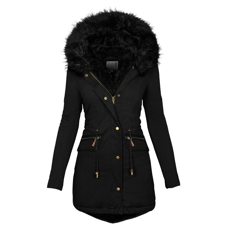 Vivienne Stonecroft | Women's Faux Fur Hooded Parka Winter Coat