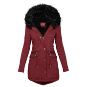 Vivienne Stonecroft | Women's Faux Fur Hooded Parka Winter Coat