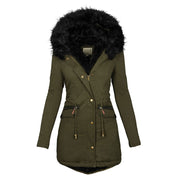 Vivienne Stonecroft | Women's Faux Fur Hooded Parka Winter Coat
