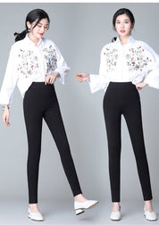 Fiorella Montclair | High-Waist Slim Trousers For Women