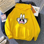 Mathieu Chevalier | Cartoon Print Hoodie For Unisex