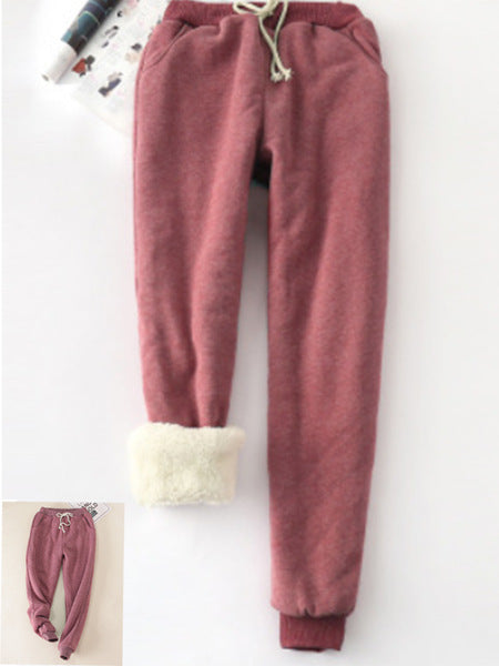 Margot Fennimore | Lamb Fleece Lined Jogger Pants For Women
