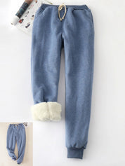 Margot Fennimore | Lamb Fleece Lined Jogger Pants For Women
